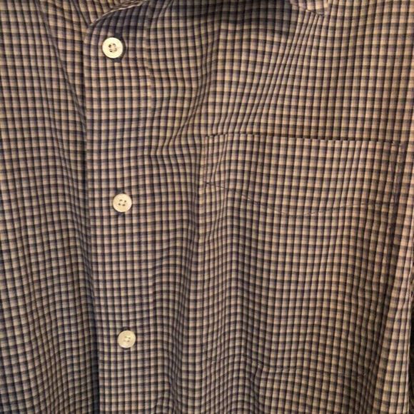 Ezs By Haggar Mens Button Down Shirt Multicolor Plaid Long Sleeve Pocket XXL - Picture 2 of 7